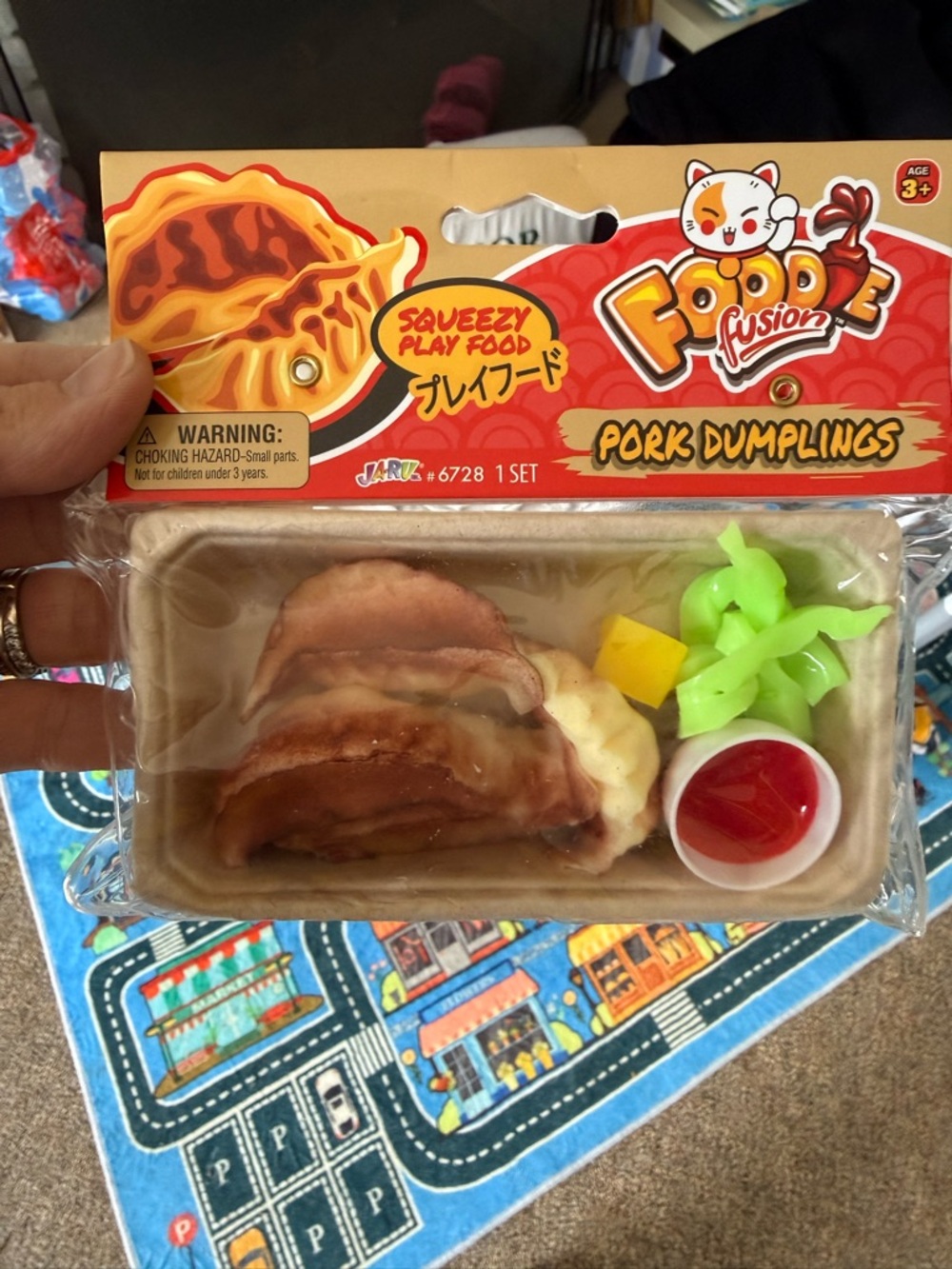 Foodie Fusion Pork Dumplings Squeezy Play Food Toy - Brown & Green